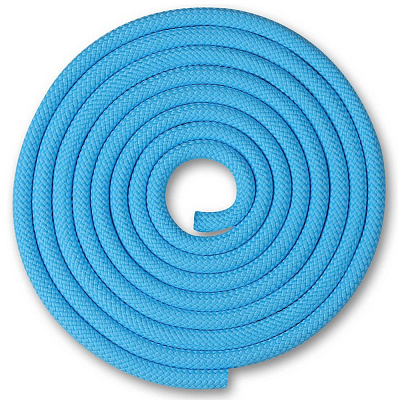Скакалка гимнастическая «SM-123» дл: 3,0м, D=10мм, цв: голубой