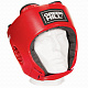 Шлем боксёрский «ORBIT» искожа, цв: красный, р: XL