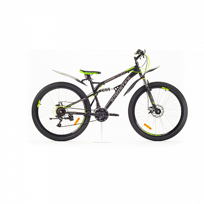 Велосипед 27,5" «DEXTER 705»,стальная рама:19",цв т.серый,18 скоростей,дисковые мех. тормоза