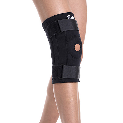 Ортез коленного сустава «F 1291» неразъемный с пластинами, р: M