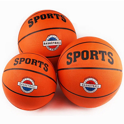Мяч баскетбольный № 3 «B32221» резина, клееный, цв: оранжевый.