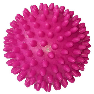 Мяч массажный «E36800» ПВХ, твердый, d-7,5 см, цв: сиреневый.