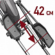 Эллиптический тренажер «F808 CF» маховик - 6,0 кг, max: 130 кг.