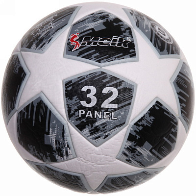 Мяч футбольный №5 «MK-122» 4-слоя ТПУ 3.2, термосшивка, цв: черно-белый.