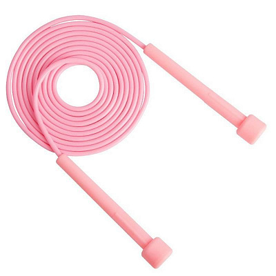 Скакалка для фитнеса, регулируемая, дл: 280 см, цв: розовый.