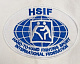 Эмблема-нашивка «HSIF» МФРБ цв: сине-белый.