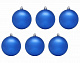 Набор елочных игрушек шар «ЕК0046» D=60мм, уп: 6шт, цв: матовый синий.