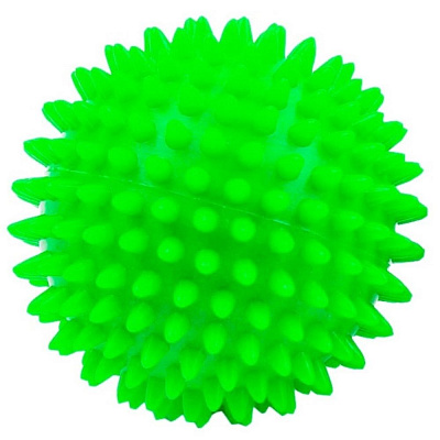 Мяч массажный, мягкий, диаметр 7 см. вес 35 г, цв: зеленый.