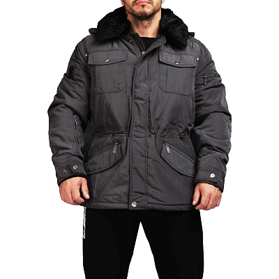 Куртка мужская «5550» цв: т.серый, р: 58