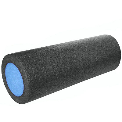 Валик для йоги полнотелый «PEF100» р: 45х15см, цв: черно-синий.