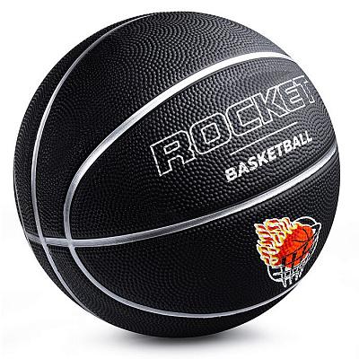 Мяч баскетбольный № 7 «Rocket» резина, цв: черный.