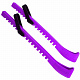 чехлы для коньков пластиковые, цв: фиолетовый.