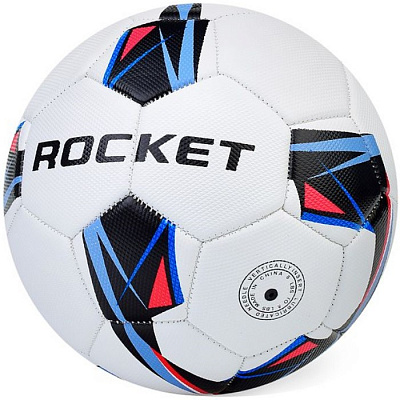 Мяч футбольный №5 «Rocket» PU, машинная сшивка, цв: белый.