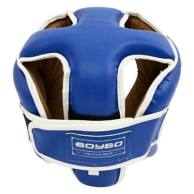Шлем боксёрский «Universal» PU, цв: синий, р: M