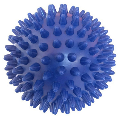 Мяч массажный «E36801» ПВХ, твердый, d-9 см, цв: синий.