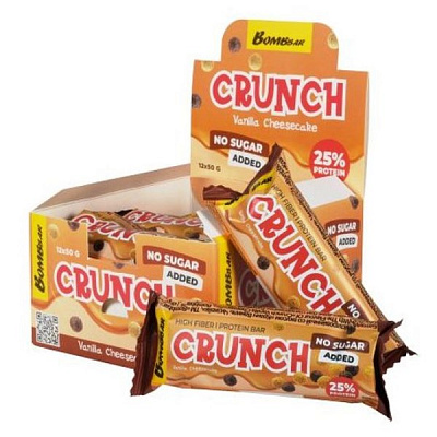 Батончик глазированный «Crunch» ваниль чизкейк, вес: 50 гр.