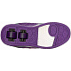 Роликовые кроссовки «Plus X2» двухколесные, цв: серебристо-фиолетовый, р: 33