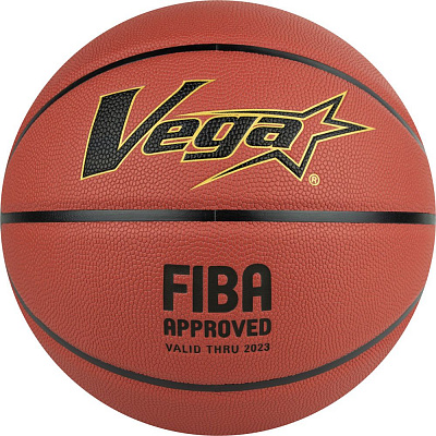 Мяч баскетбольный №7 «Vega 3600» материал: микрофибра, цв: темно-коричневый.