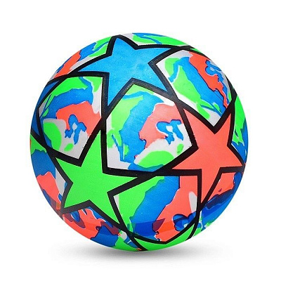 Мяч детский «Цветные звезды» р: 22,5 см, микс