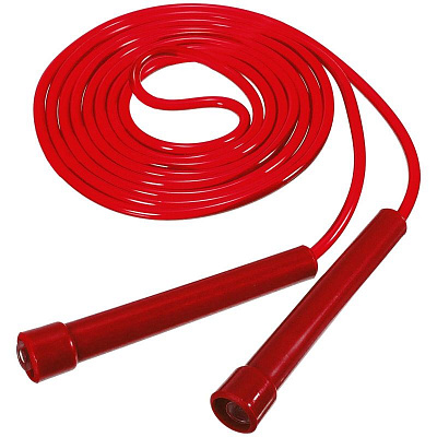 Скакалка для фитнеса, регулируемая, дл: 280 см, цв: красный.