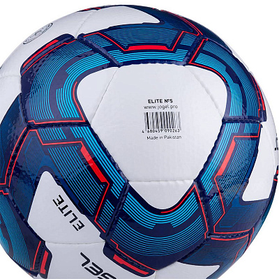 Мяч футбольный №5 «Elite» ПУ, ручная сшивка, цв: сине-красно-белый.