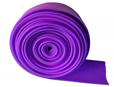 Эспандер-лента «ES3305» латекс 70мм х1,0мм, дл: 5м, цв: фиолетовый.