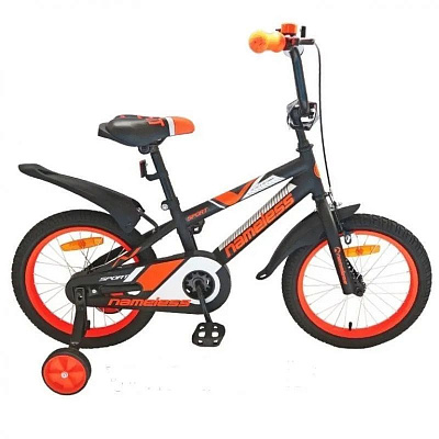 Велосипед 14" «Sport» цв: черно-оранжевый, стальная рама, 1 скорость, покрышка: 14х1,75'', ножные то