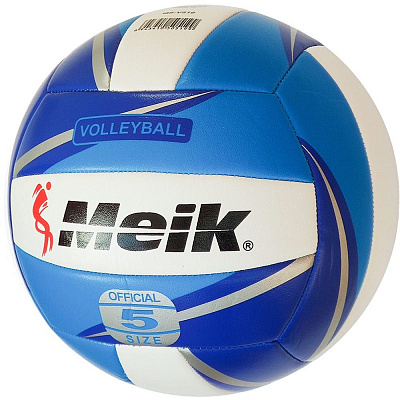 Мяч волейбольный №5 «Meik-QS-V519» TPU 2,5, машинная сшивка, цв: синий.
