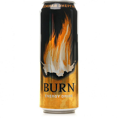 Напиток энергетический «Burn Energy» темная энергия, 490 мл.