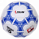 Мяч футбольный №5 «Meik-2000» 3-слоя  PVC 1.6, машинная сшивка, цв: сине-белый.