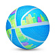 Мяч детский «Город» р: 22,5 см, микс