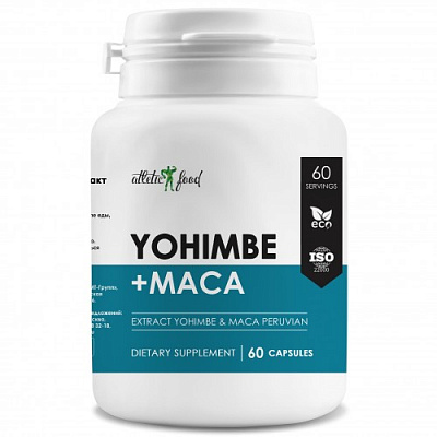 Бустер тестостерона «Yohimbe+Maca» 60 капс.
