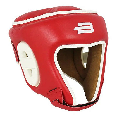 Шлем боксёрский «Universal» PU, цв: красный, р: S