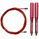 Скоростная скакалка «FT-JR-38» ручки: алюминий, цв: красный