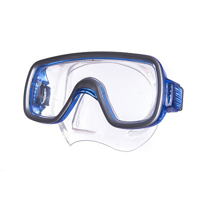 Маска для плавания «Geo Md Mask» закаленное стекло, цв: синий.
