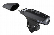 Велофонарь передний «Power Beam» 1 светодиод, зарядка 220 v.