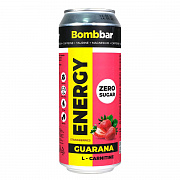 Напиток безалкогольный «Energy+Guarana+L-carnitine» клубника-земляника, 500 мл.