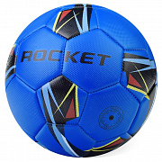 Мяч футбольный №5 «Rocket» PU, машинная сшивка, цв: синий.
